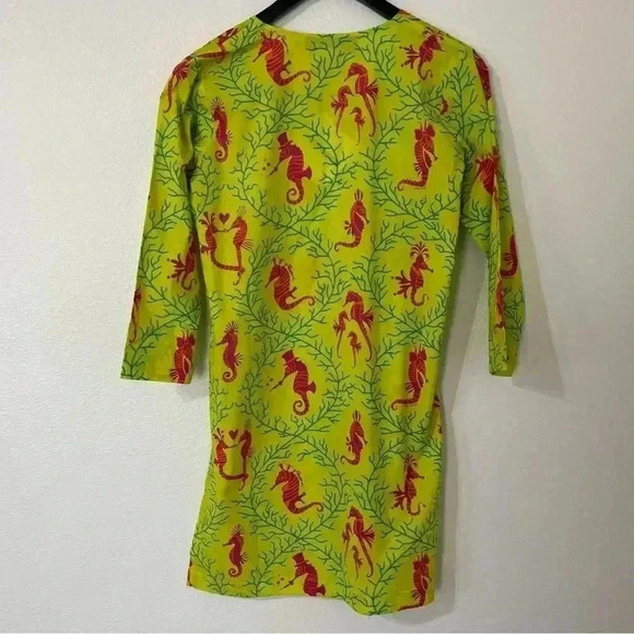 Gretchen Scott Seahorse Cotton Tunic Cover Up - Picture 5 of 5